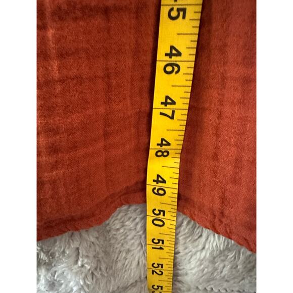 NWT Sonoma Orange Midi Tier Dress XL Boho Peasant Cottagecore - Picture 9 of 10